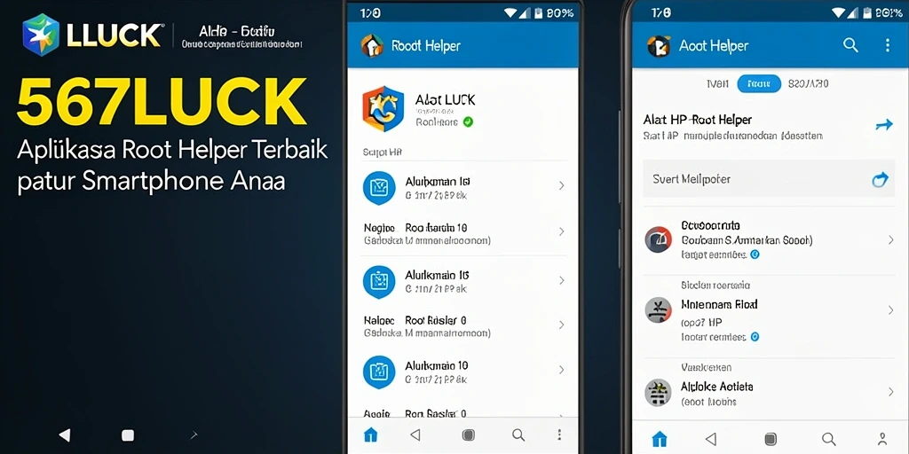 Tampilan antarmuka aplikasi 567LUCK yang user-friendly dan fungsional.