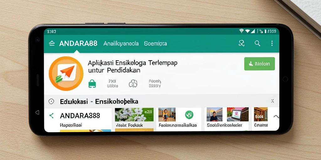 Tampilan antarmuka utama ANDARA88 yang user-friendly dan informatif.