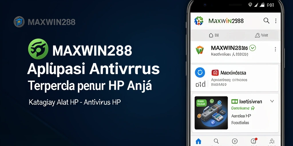 Antarmuka utama <strong>MAXWIN288</strong> yang menampilkan fungsi pemindaian antivirus.