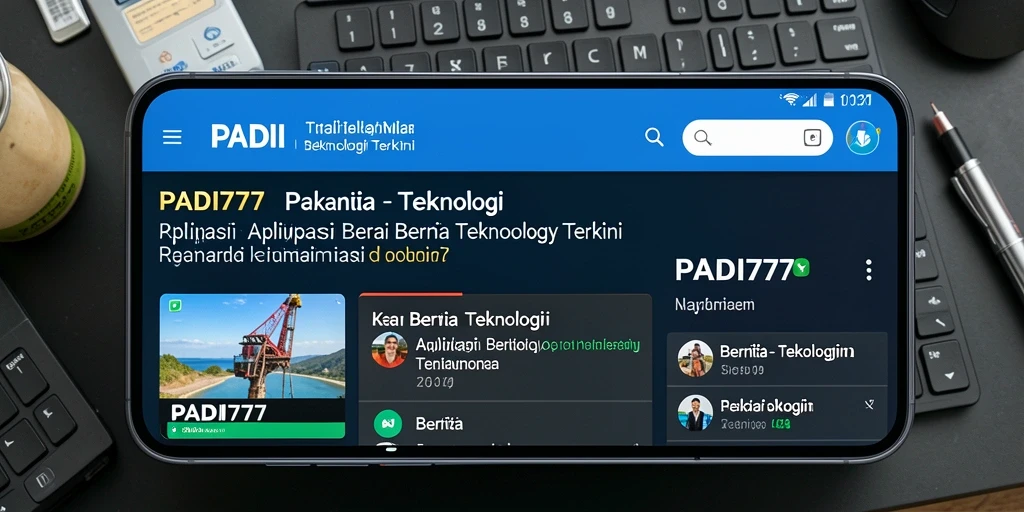Tampilan antarmuka pengguna PADI777 yang modern dan fungsional.