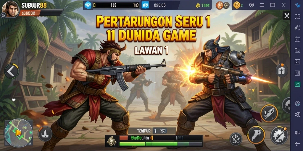 Tampilan antarmuka SUBUR88 saat bertarung 1 lawan 1 yang mendebarkan.