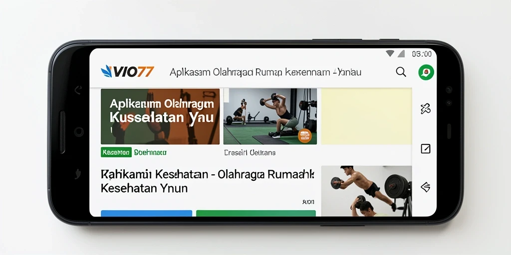 Tampilan antarmuka VIO77 yang intuitif dan mudah digunakan.