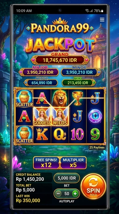 pandora99 tampilan beranda