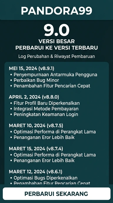 Riwayat Versi pandora99 untuk Pengguna Android